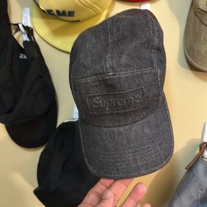 Denim black supreme hat